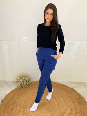 Calça cargo de malha