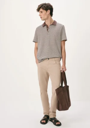calça masculina slim em sarja