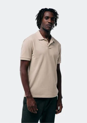 camisa polo básica masculina manga curta em piquet