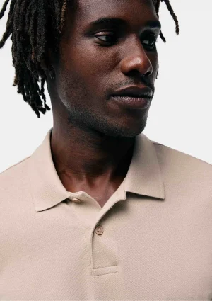 camisa polo básica masculina manga curta em piquet