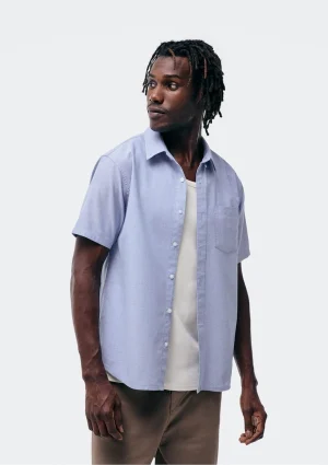 camisa masculina manga curta com bolso