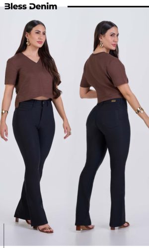 calça jeans flare feminina Bless Denim