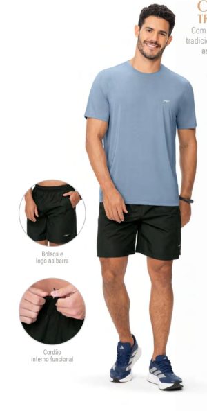 Bermuda fitness masculina