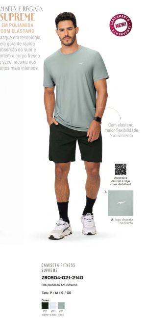 Camiseta fitness masculina